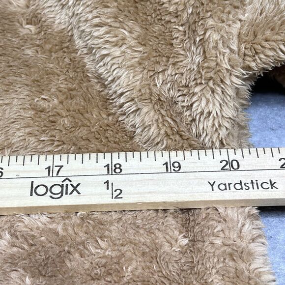 J Crew Sweater Women’s XS Tan Brown Fleece Sherpa 1/2 Zip Pullover Teddy Comfy - Picture 7 of 10